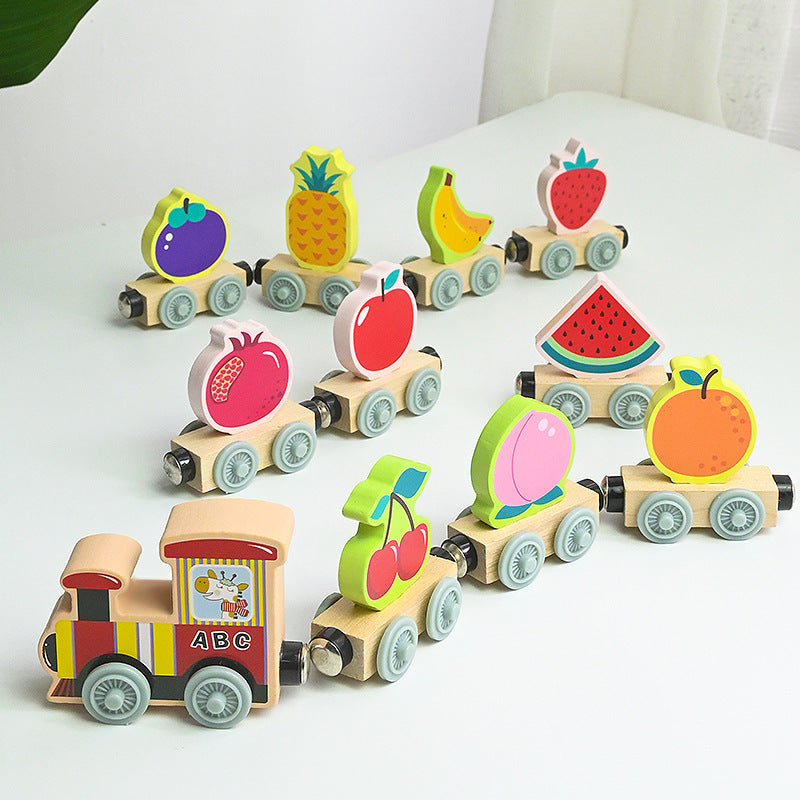 Magnetic Wooden Train Sets