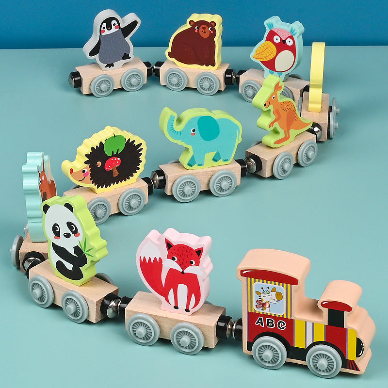 Magnetic Wooden Train Sets