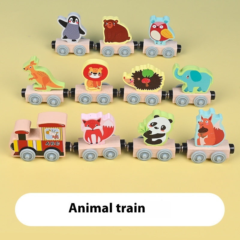 Magnetic Wooden Train Sets