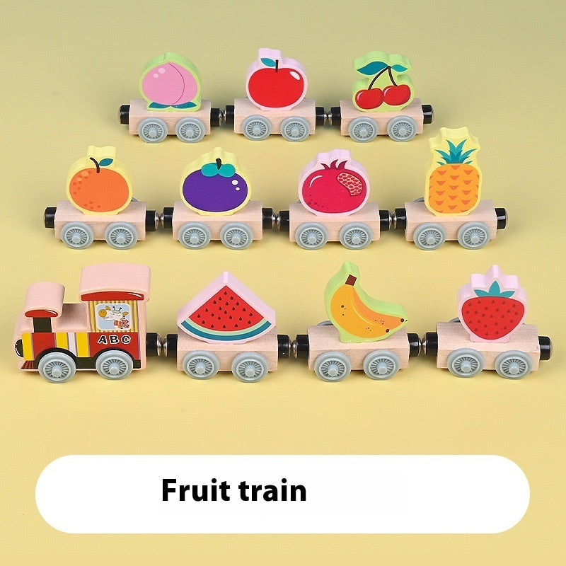 Magnetic Wooden Train Sets