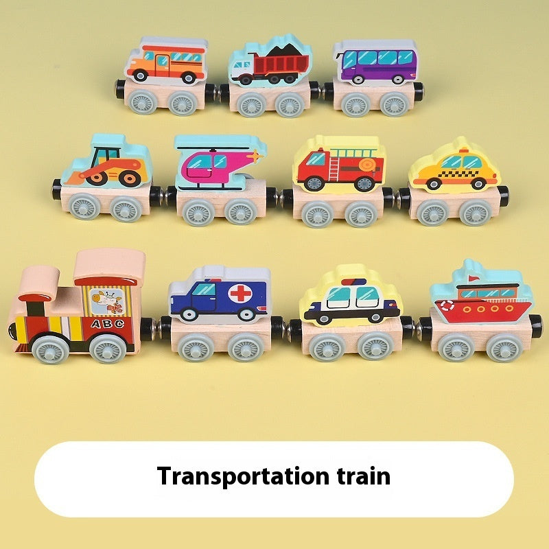 Magnetic Wooden Train Sets