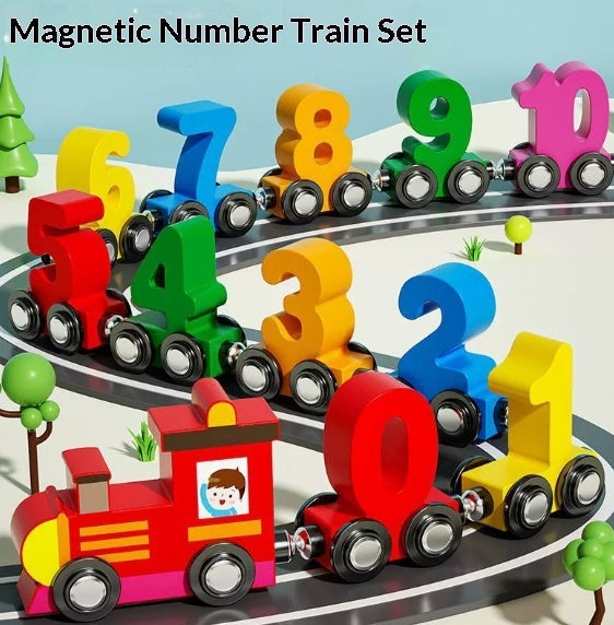 Magnetic Wooden Train Sets