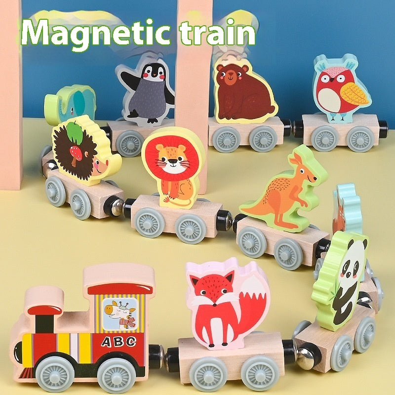 Magnetic Wooden Train Sets