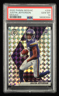 Graded 2020 Panini Mosaic Justin Jefferson #209 Mosaic Rookie RC Football Card PSA 10 Gem Mint