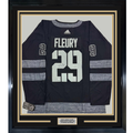 Framed Autographed/Signed Marc-Andre Fleury 35x39 Vegas Golden Knights Black Hockey Jersey Fanatics COA
