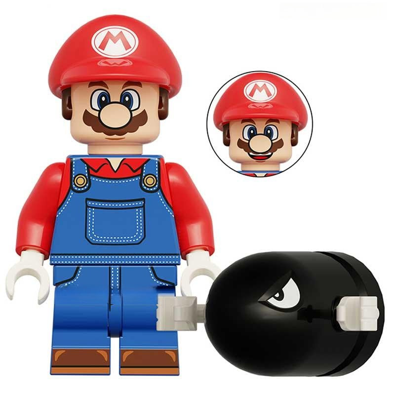 Mario & Bomb from Super Mario Brothers Lego Compatible Minifigures