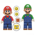 Mario & Luigi set of 2 Super Mario Brothers Movie Lego Compatible Minifigures