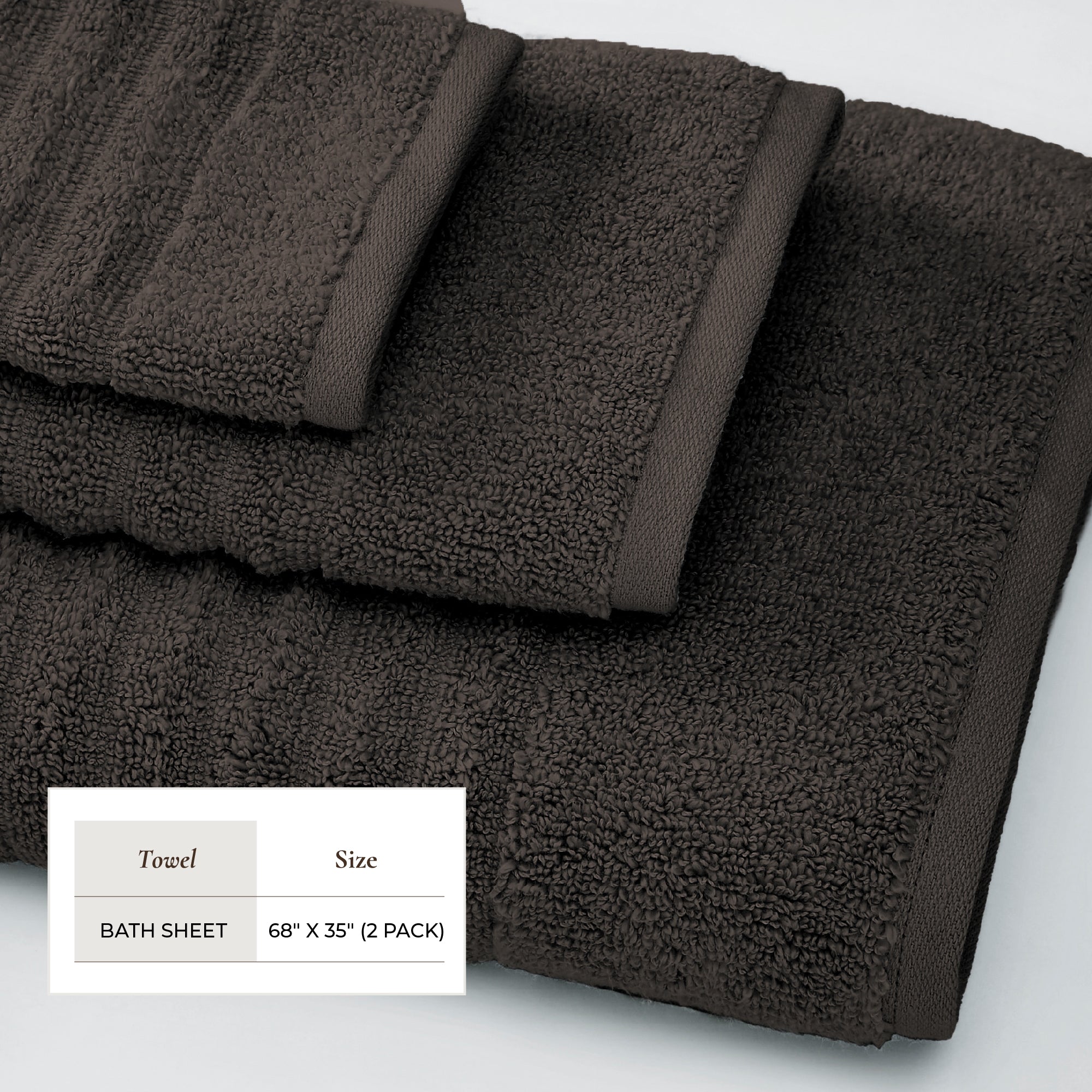 Luxury Combed Cotton Bath Towel Set - Karina Collection