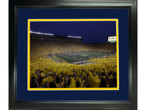 Framed Michigan Stadium (Big House) Michigan Wolverines 11"x14" NCAA Football Photo Professionally Matted