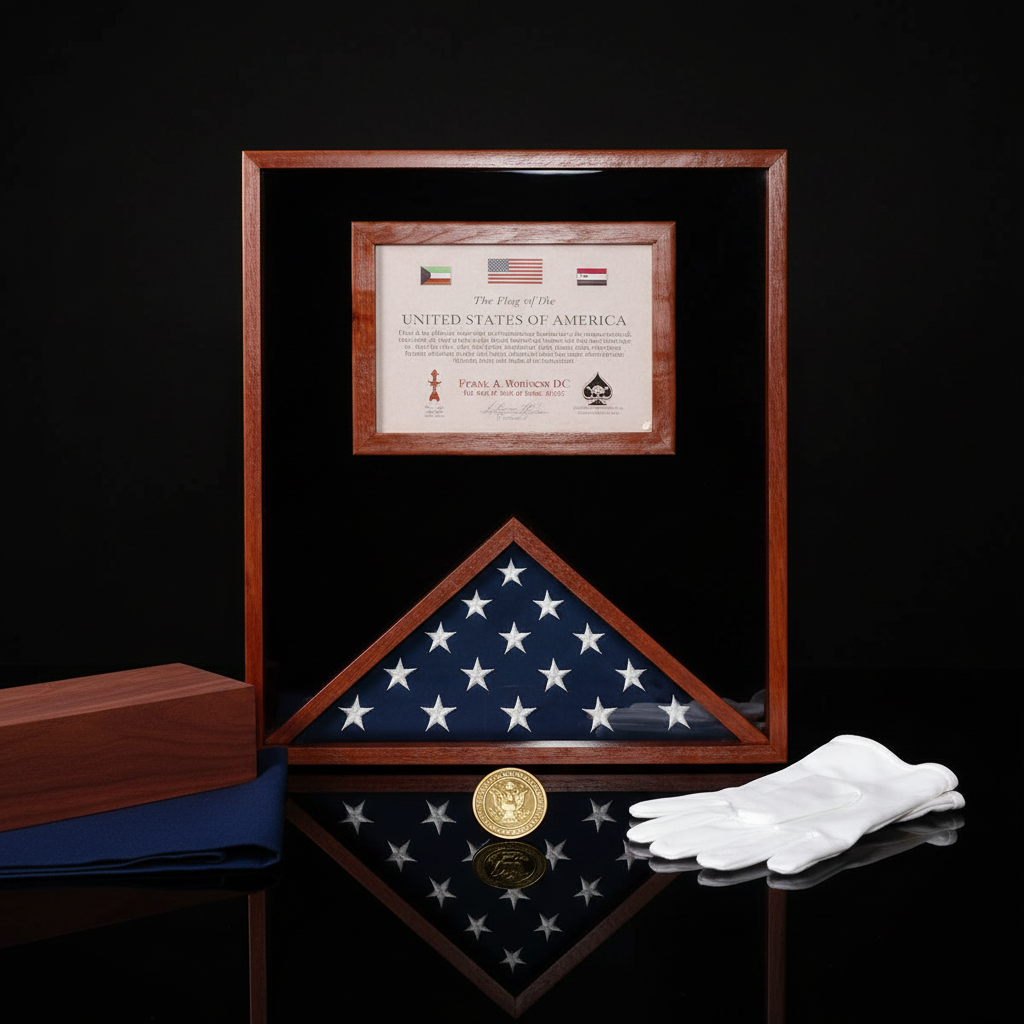 Flag and Document Case for 3ft x 5ft US Made - Black.