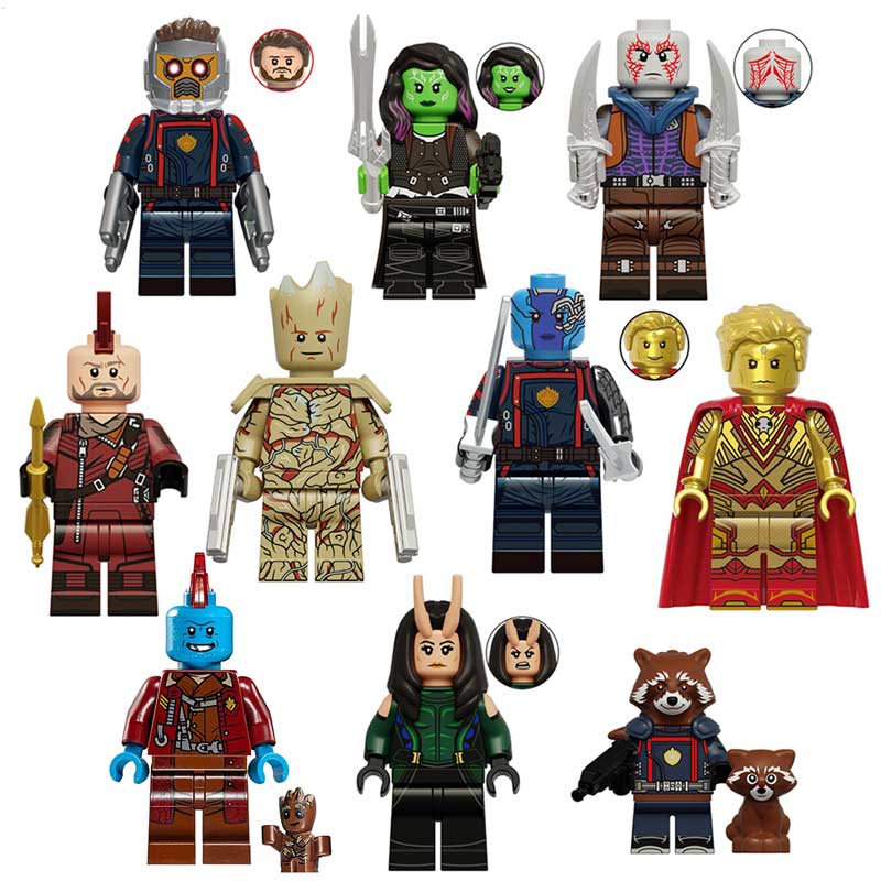 Guardians of the Galaxy set of 10 Best Minifigure Toy