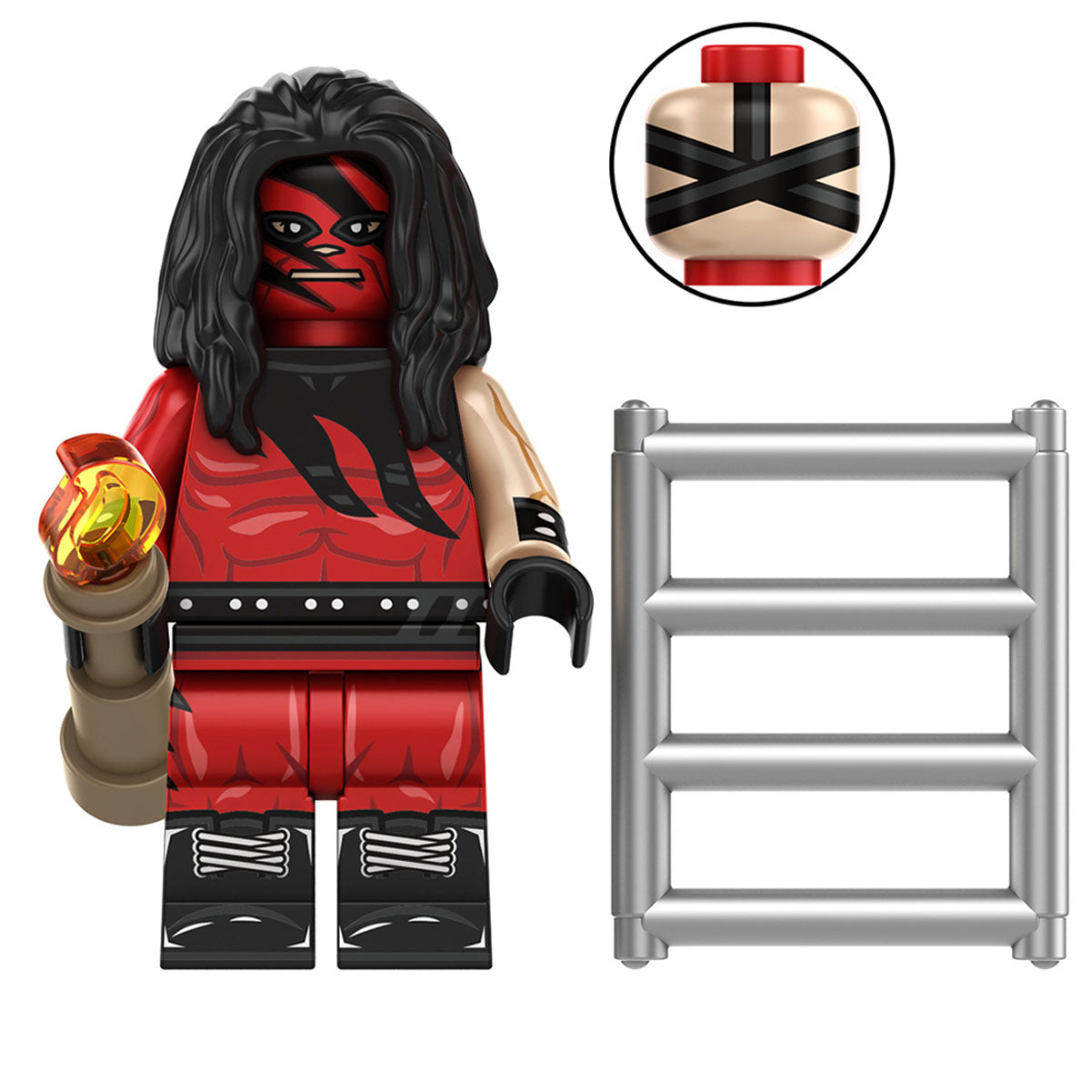 Kane WWE Wrestling LEGO Compatible Minifigure