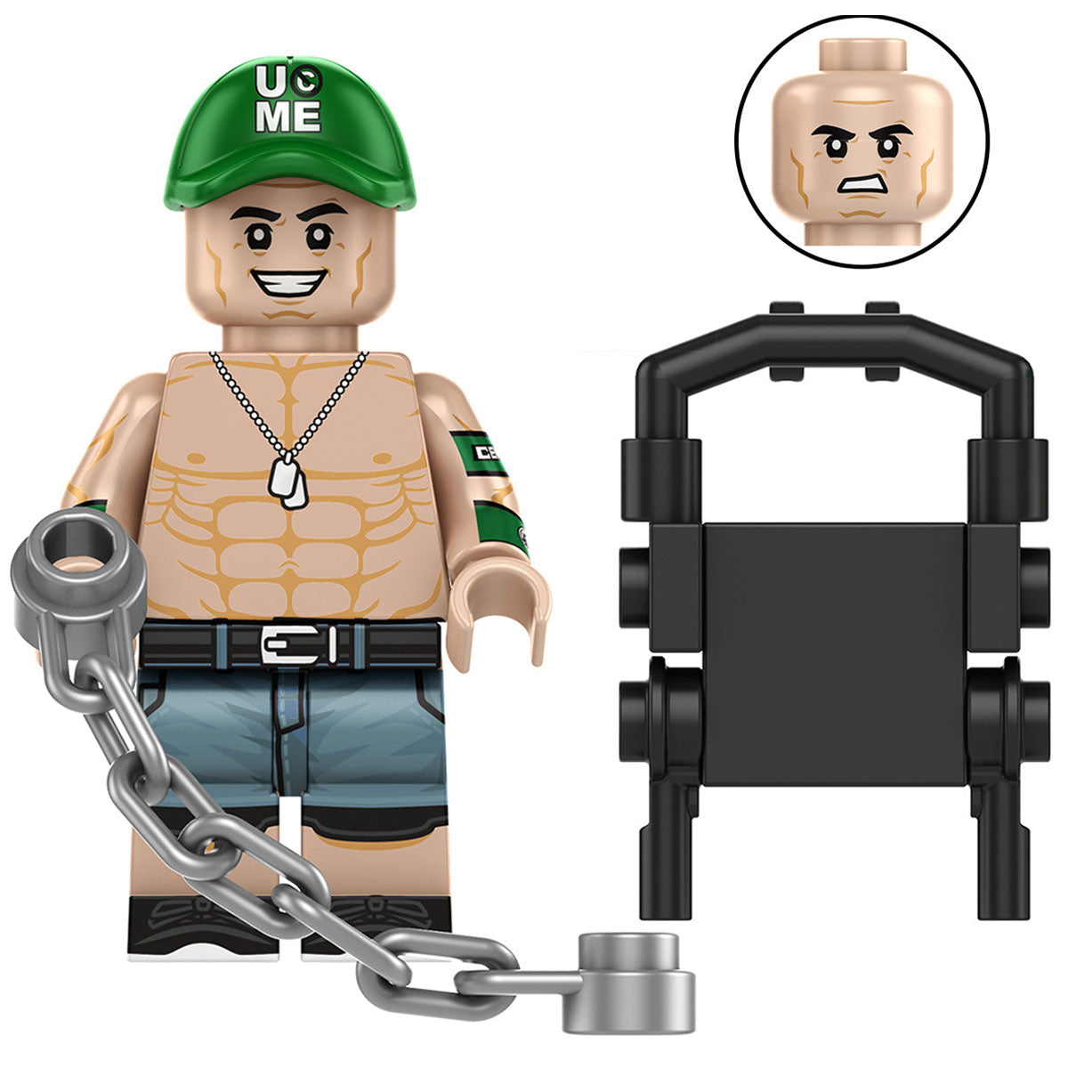 John Cena WWE Wrestling Legends LEGO Compatible Minifigure