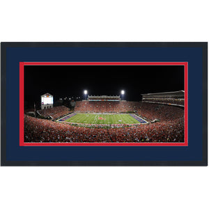 Framed Vaught Hemingway Stadium Ole Miss Rebels 16x24 NCAA Football Photo Professionally Matted
