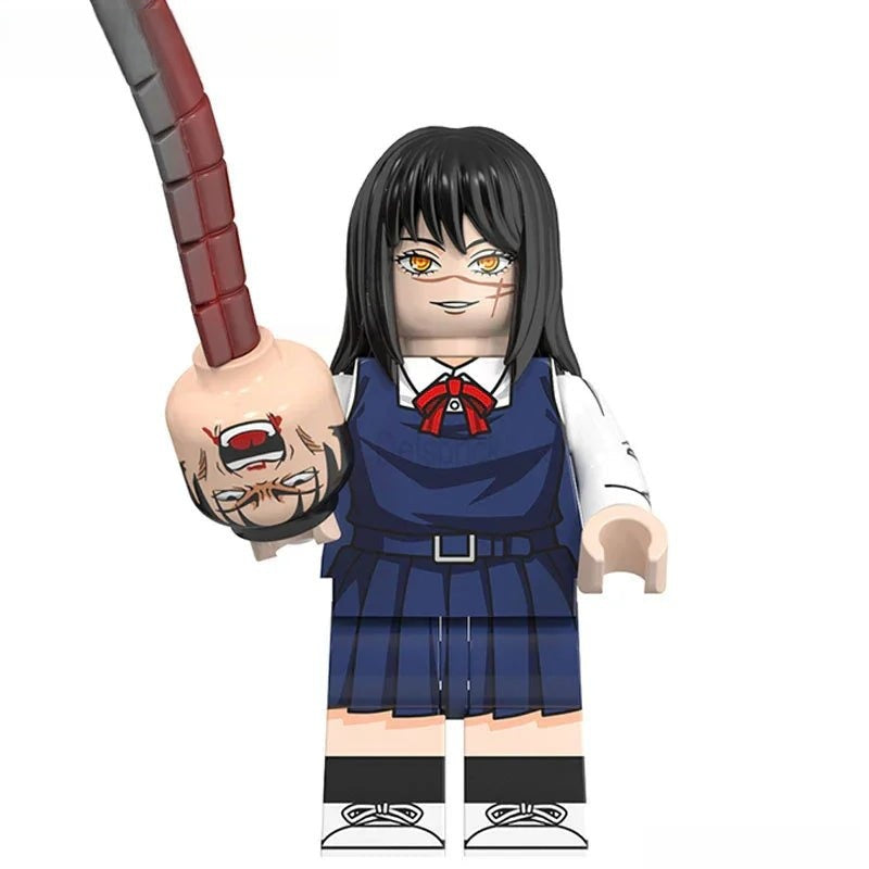 Mitaka Asa from Chainsaw Man Lego Minifigures Anime Toys
