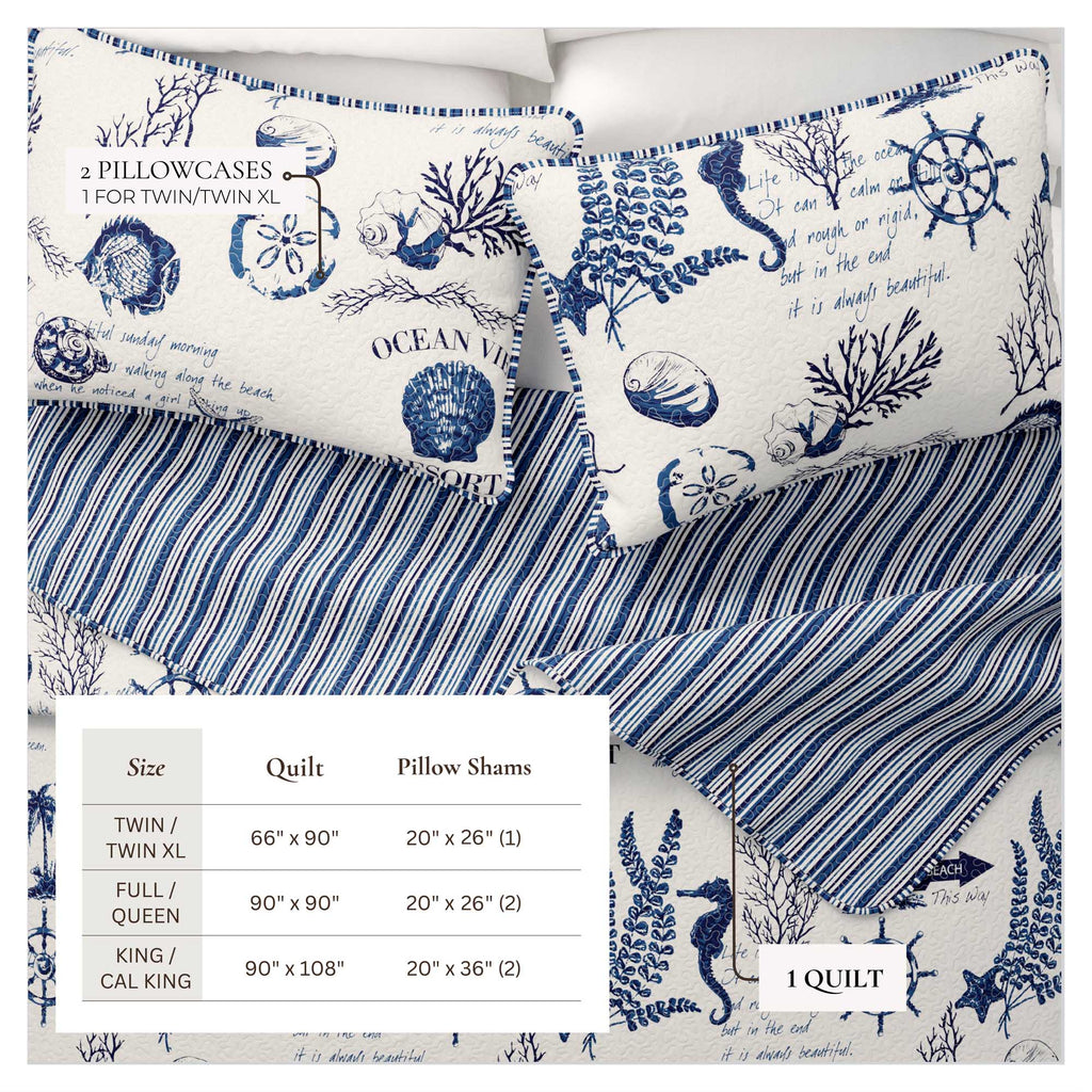 Coastal Quilt - Catalina Collection