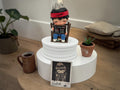 Momof2boyz Hirono Tamed Wildgrass figure sitting on a chair holding a chalkboard with subjects listed. Includes a photo of the figure.