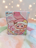 Momof2boyz Shop Baby Three Sweet Dreams blind box featuring a cute pink rabbit character in pastel packaging