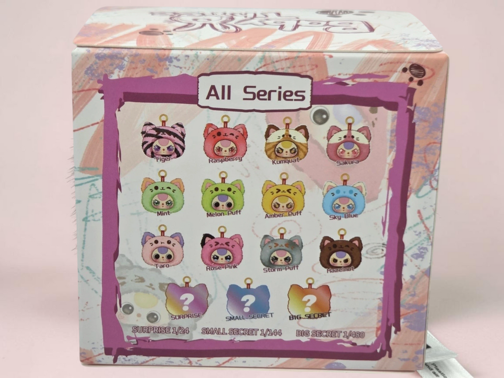Momof2boyz Shop BB3 Peat Cat Wardrobe Head v2 collection box showing Storm Putt and other cat character variants.
