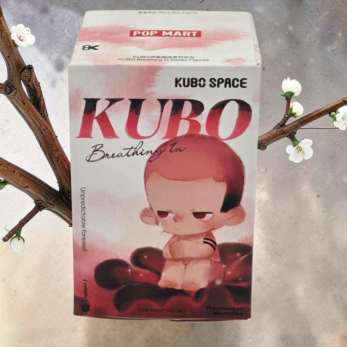 Momof2boyz Shop Popmart Kubo Breathing In The Final Rose collectible figure box with pink floral design