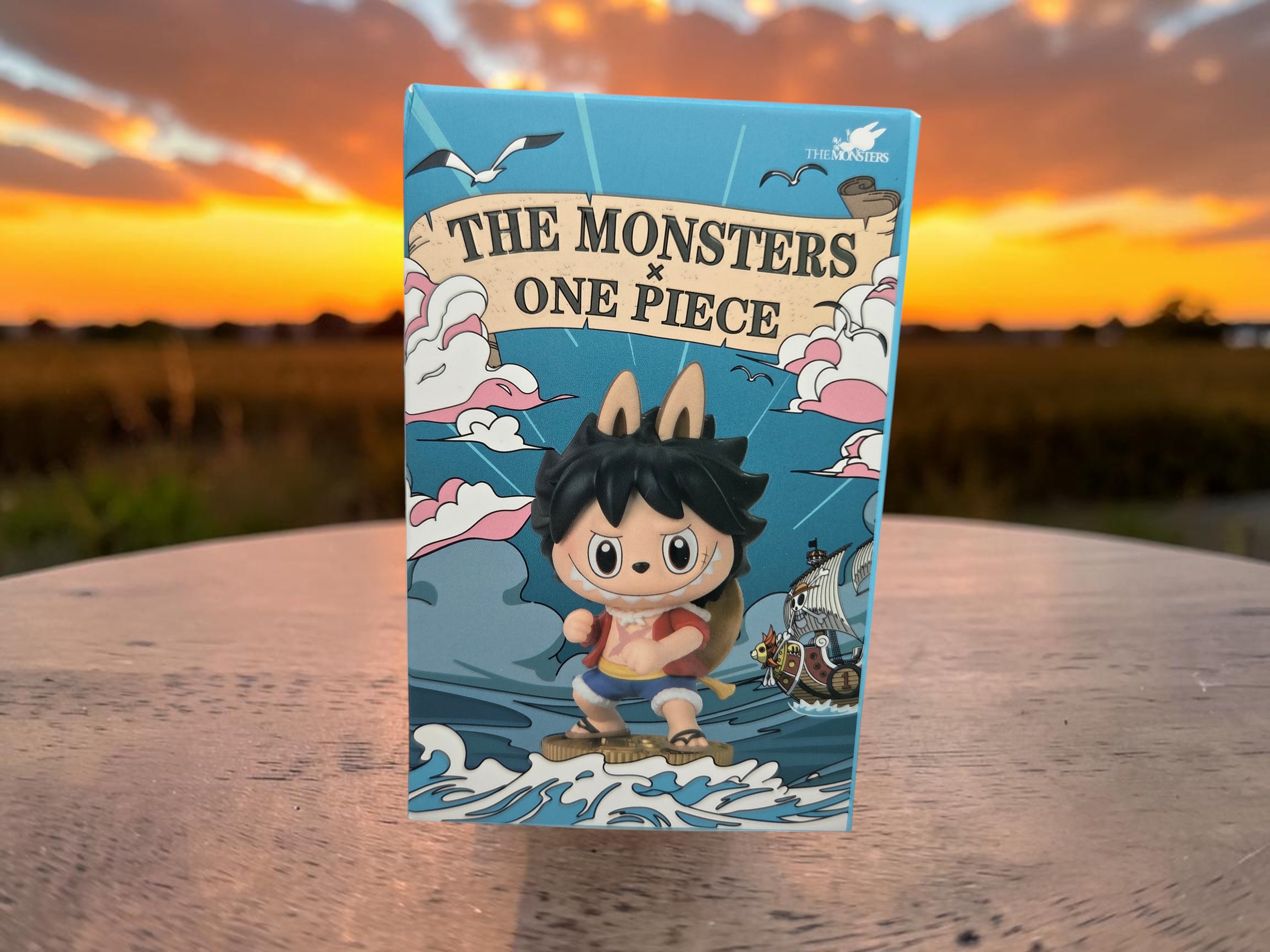Momof2boyz Shop The Monsters x One Piece collaboration figure of Usopp, a collectible anime toy with vibrant colors and detailed sculpting.