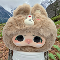 Momof2boyz Shop Idol Plush First Gen Pika animal with soft brown fur, large black eyes, and a cute embroidered face.