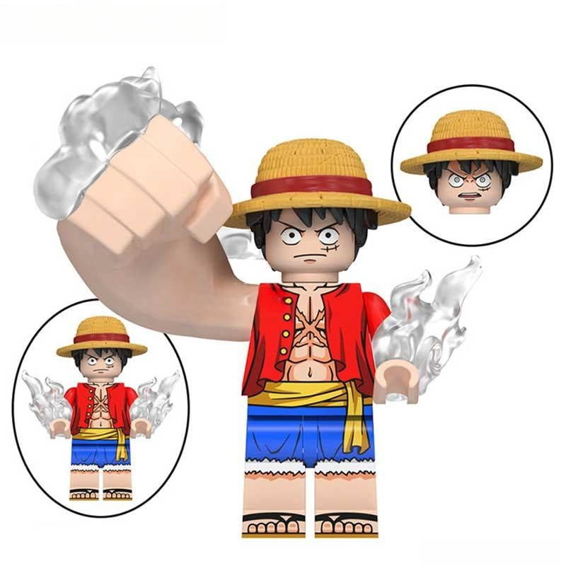 Monkey D Luffy from One Piece Lego Anime Minifigures Custom Toys 3