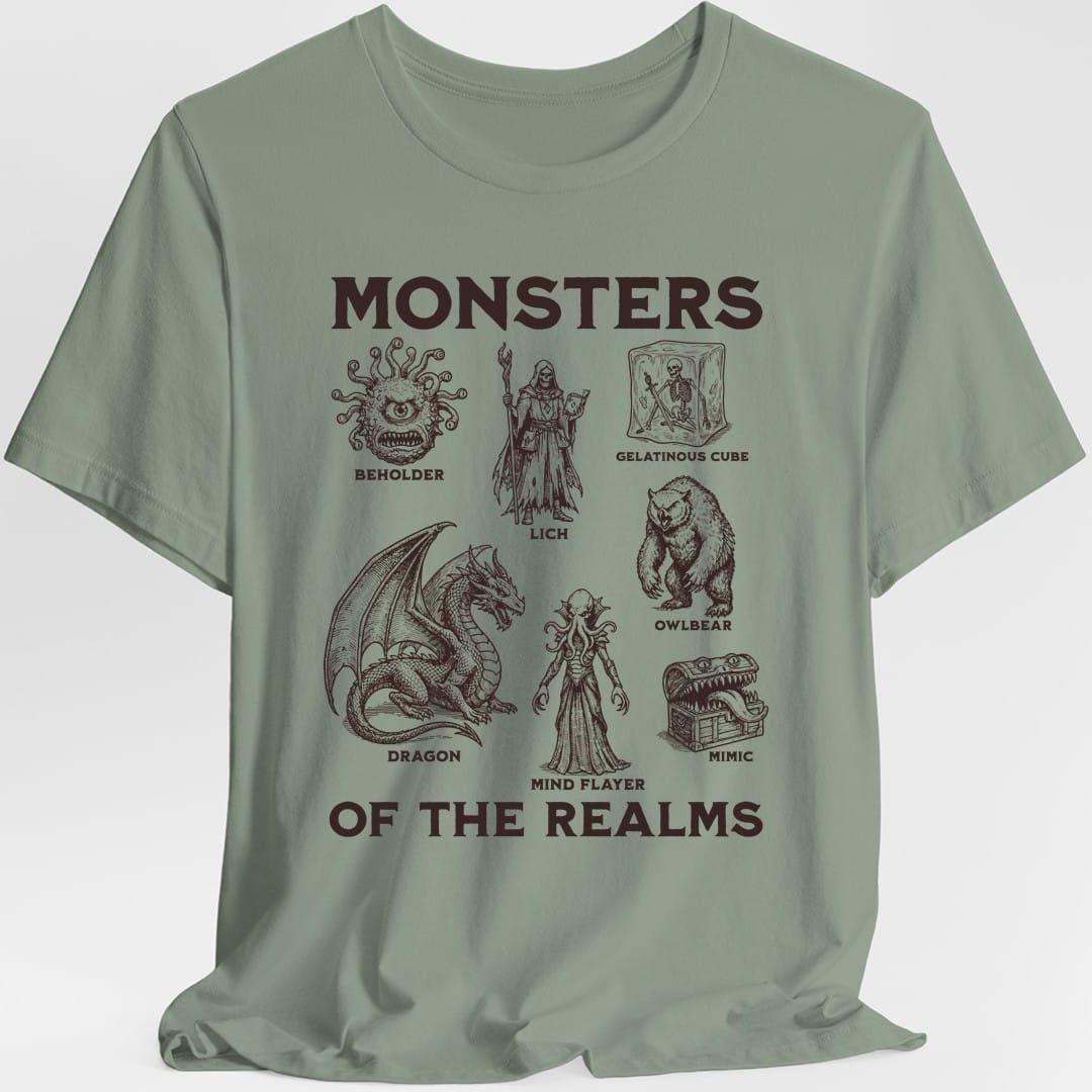 Monsters of the Realms D&D T-Shirt