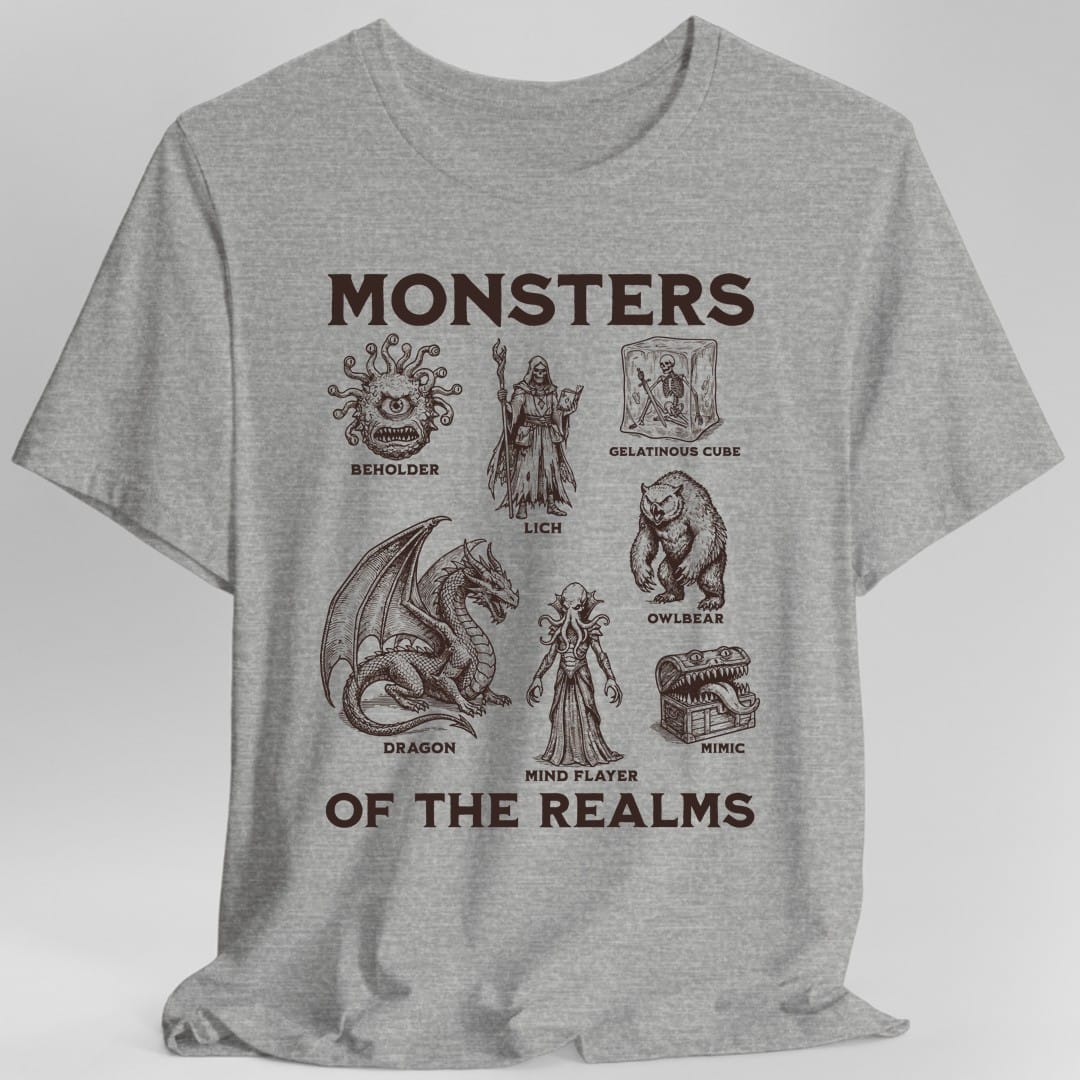 Monsters of the Realms D&D T-Shirt