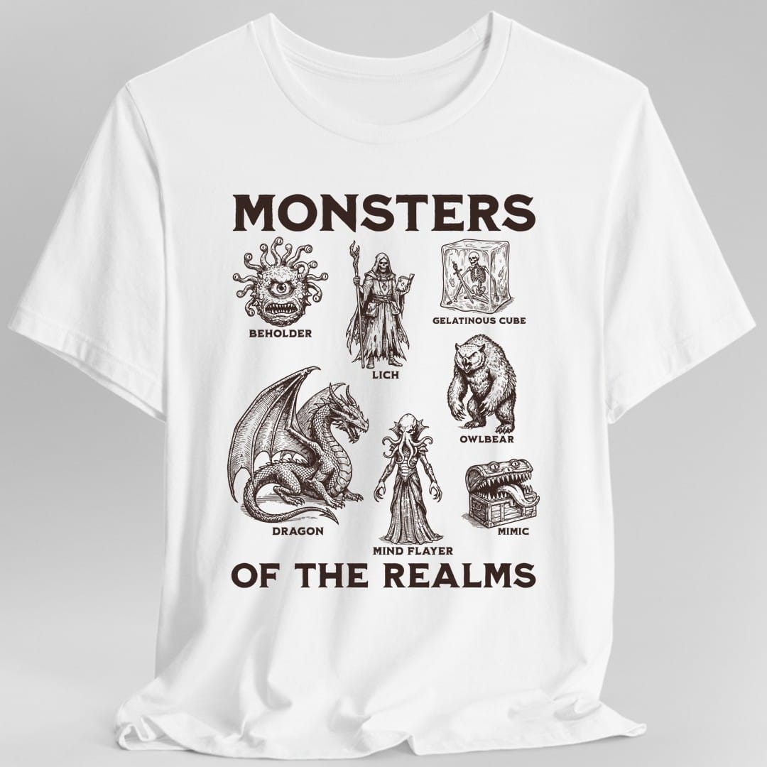 Monsters of the Realms D&D T-Shirt