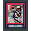 Framed Autographed/Signed Randy Moss New England Patriots 8x10 Football Photo JSA COA