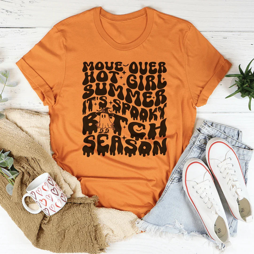 Move Over Hot Girl Summer It's Spooky B-tch Season Tee