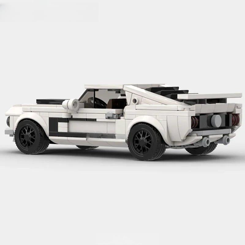 Mustang Boss 302 Classic Muscle Custom Lego Cars Minifigures Building Block Toys