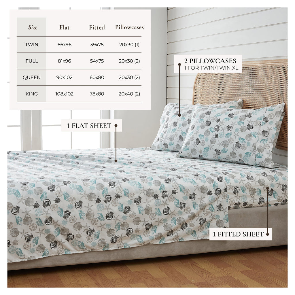 Coastal Printed Sheet Set - Newport Collection