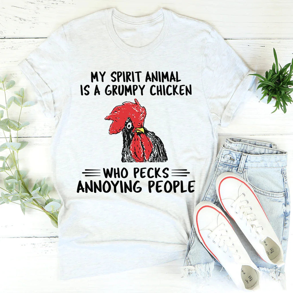 My Spirit Animal Is A Grumpy Chicken Tee