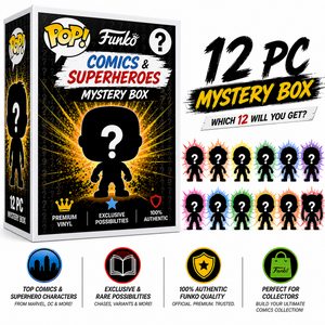 Funko Comics & Superheroes Mystery Blind Box Case | 12-Pack Funko Pops