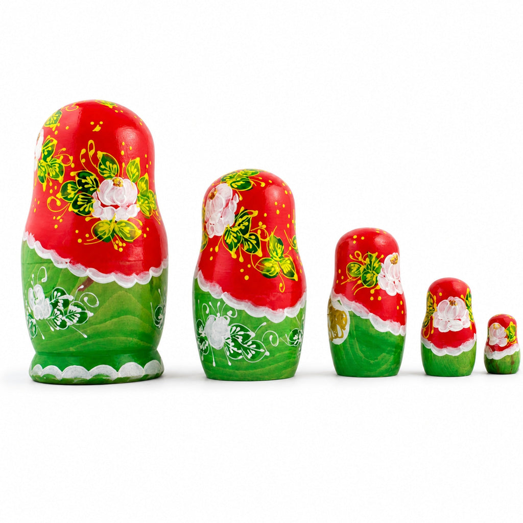Set of 5 Olga Nesting Dolls 6.5 Inches