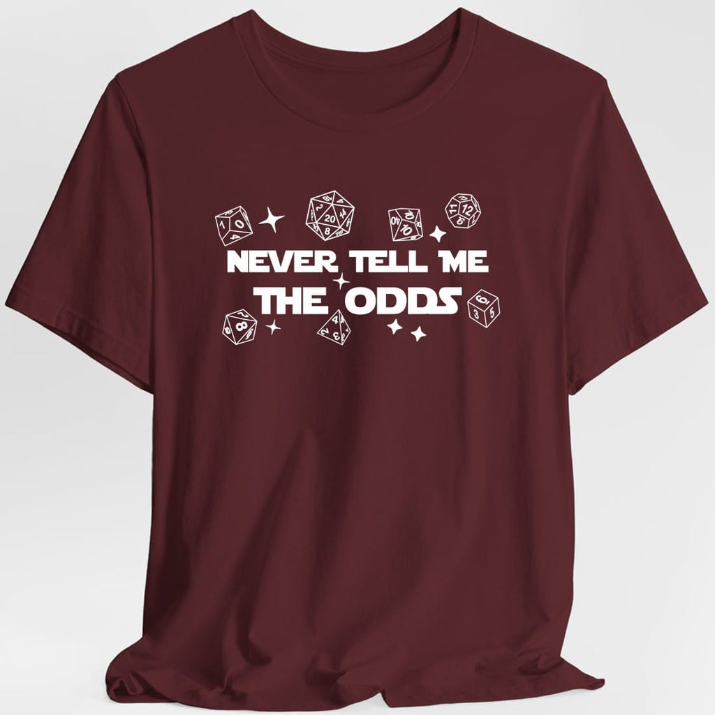 Never Tell Me The Odds D&D T-Shirt