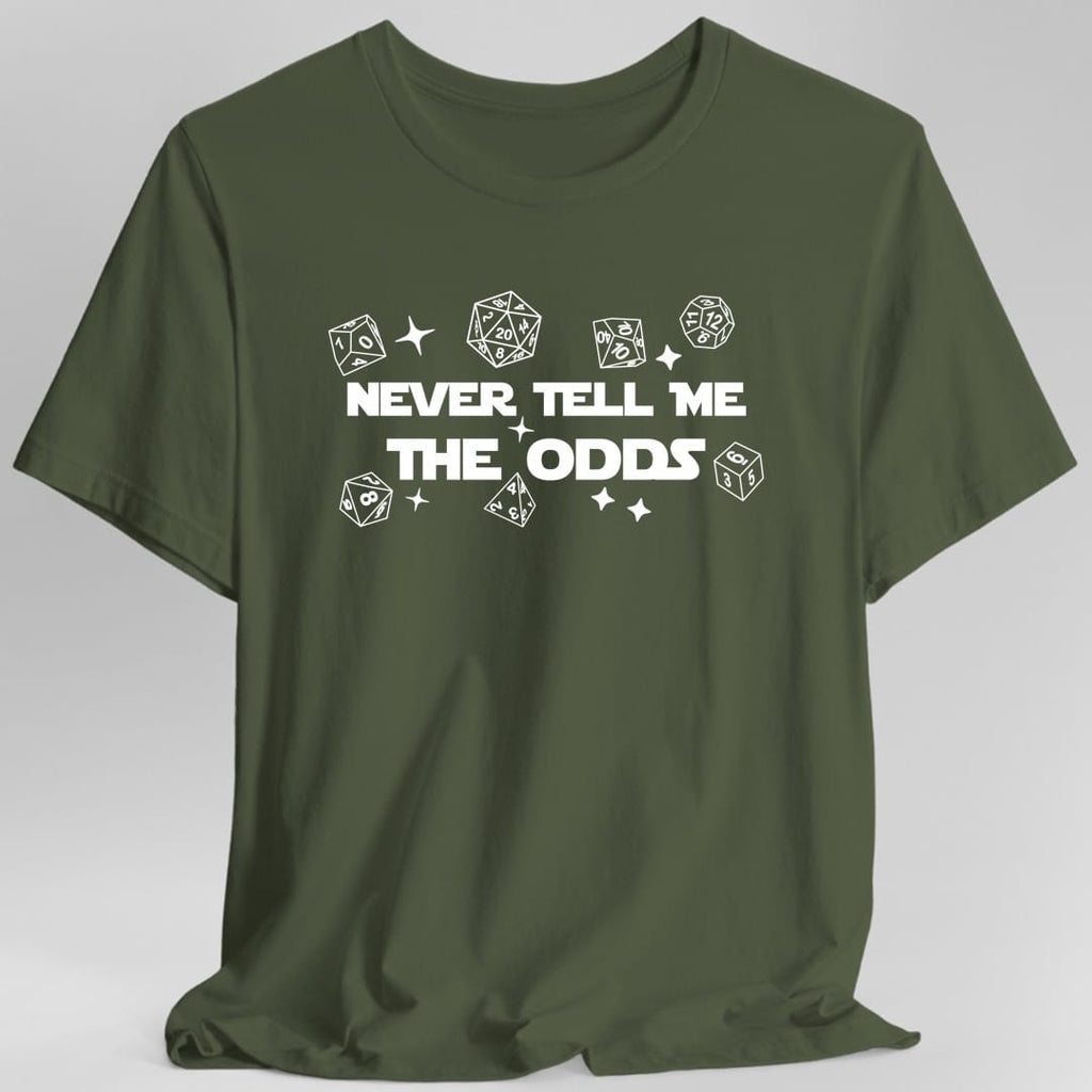Never Tell Me The Odds D&D T-Shirt
