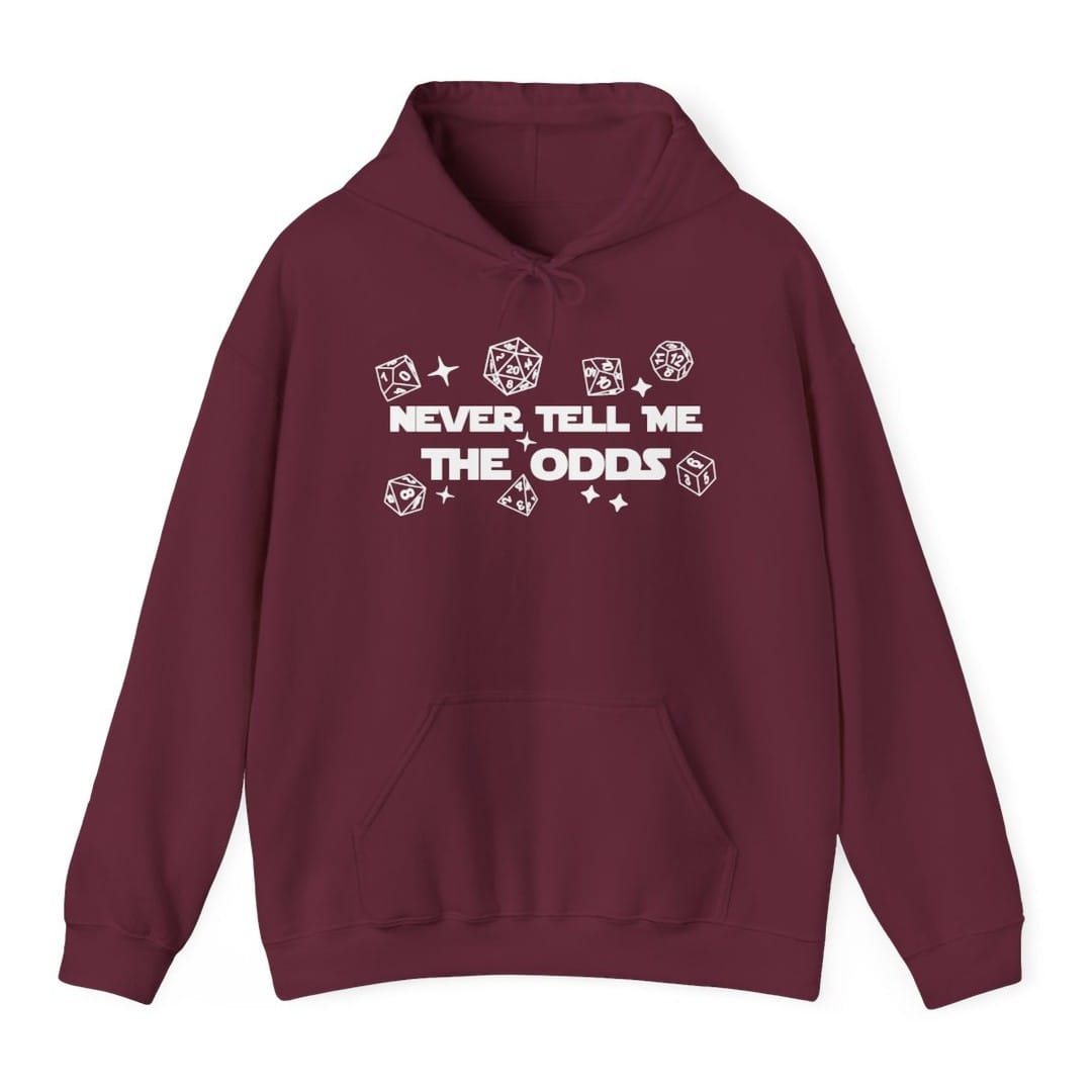 Never Tell Me The Odds D&D Hoodie