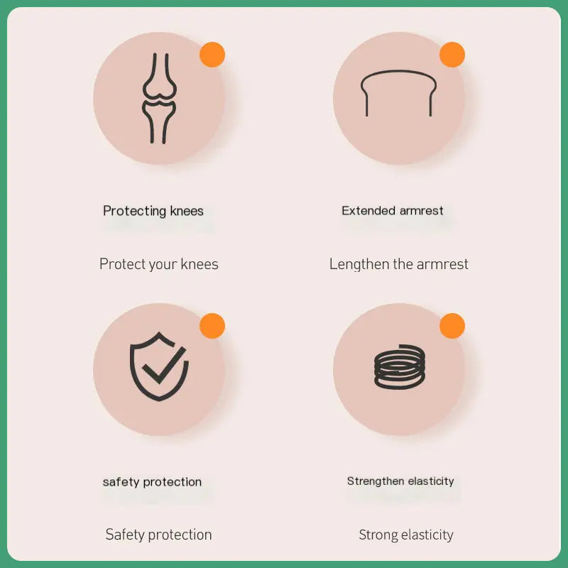 36-Inch Indoor Trampoline with Handrails for Kids