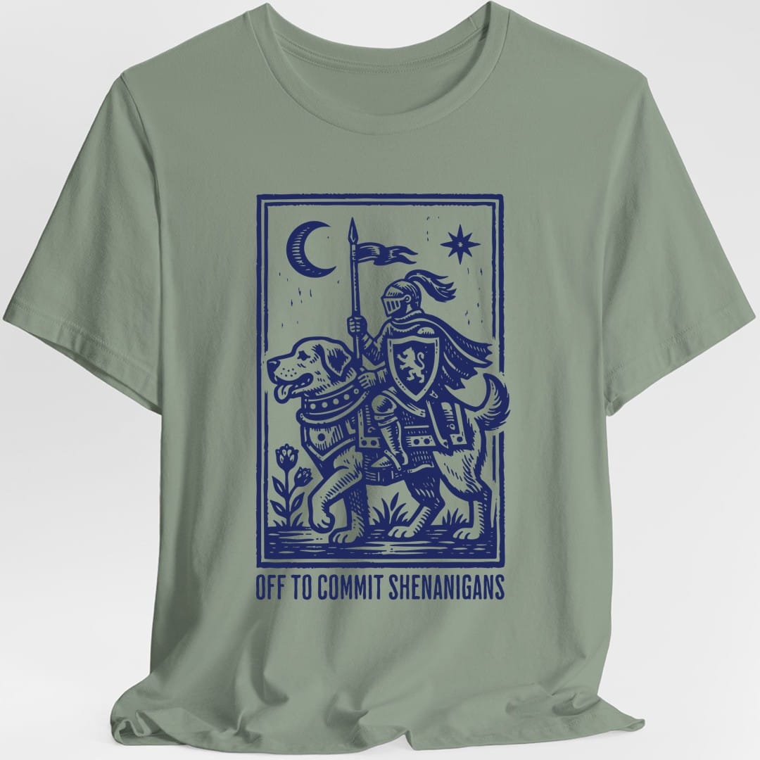 Off To Commit Shenanigans Dog T-shirt