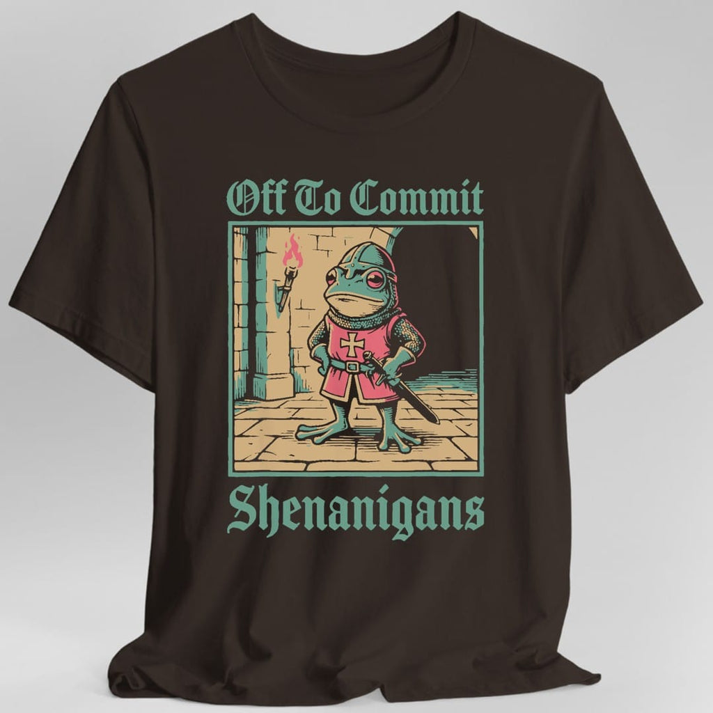 Off To Commit Shenanigans Frog T-Shirt