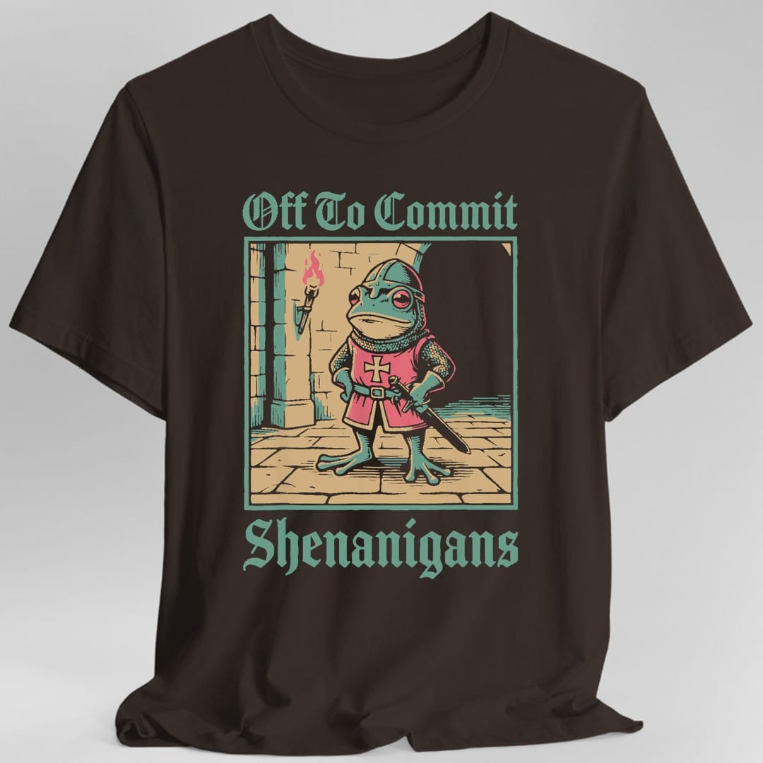 Off To Commit Shenanigans Frog T-Shirt