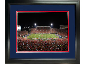 Framed Vaught Hemingway Stadium Ole Miss Rebels 11"x14" NCAA Football Photo Professionally Matted