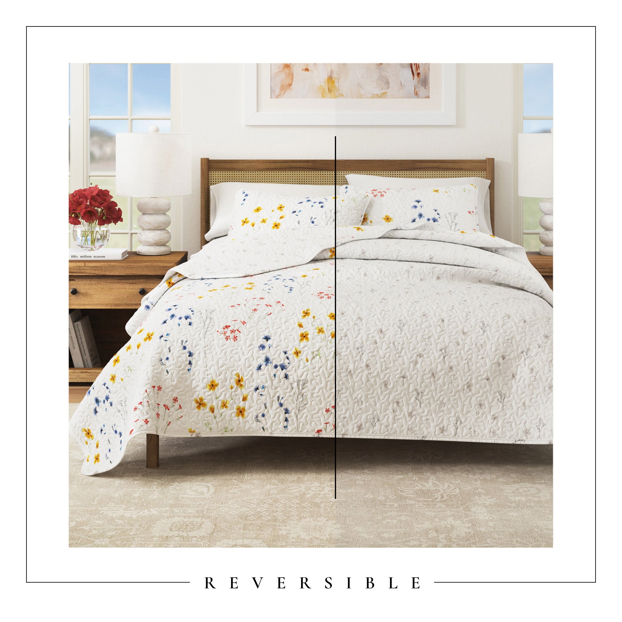 Wildflower Floral Quilt Set - Marianne Collection