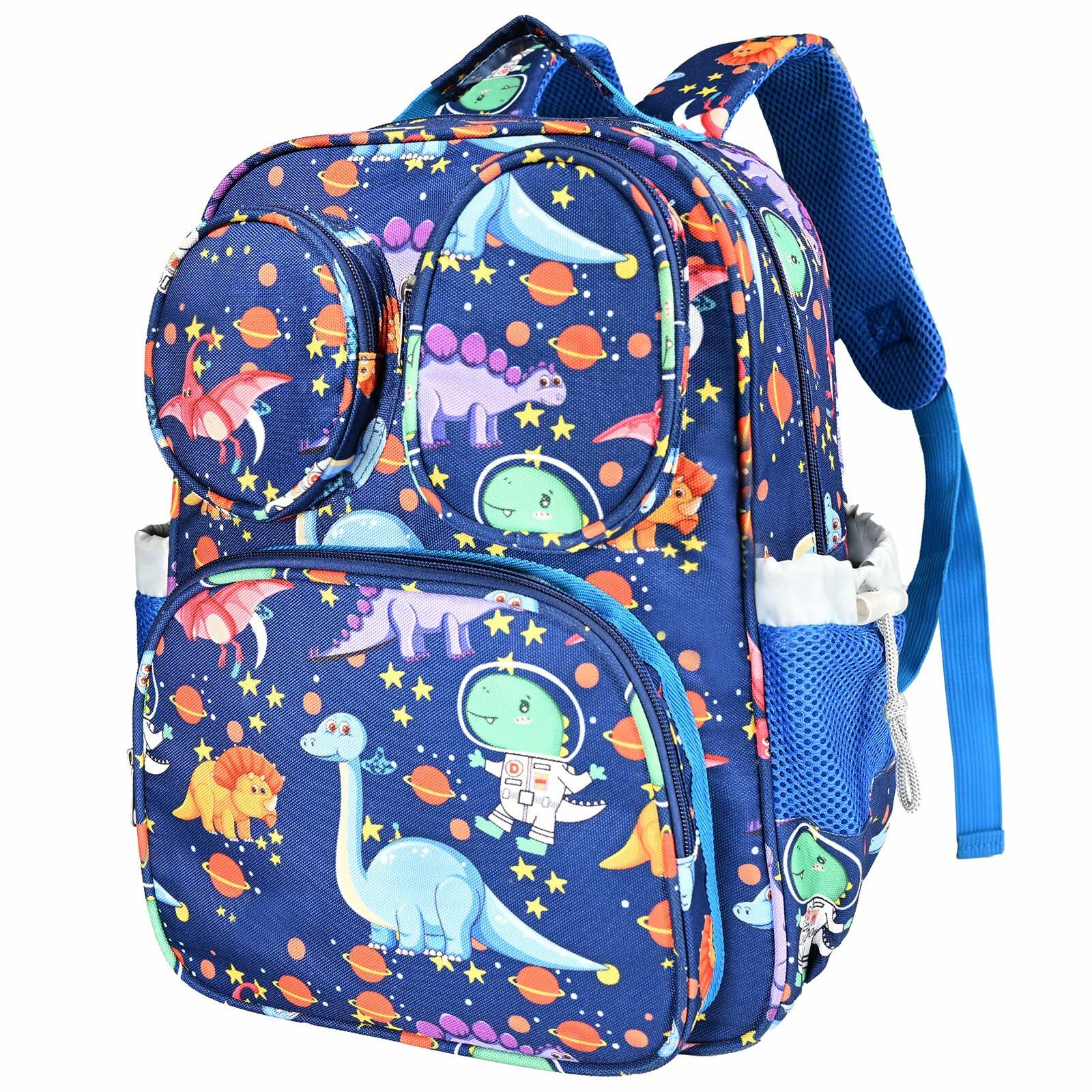 LOKESWEI Toddler Backpack 14" Blue Lightweight Durable Water-Resistant