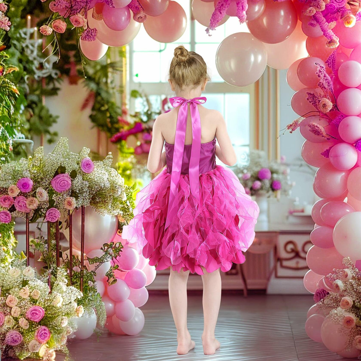 Rainbow Girls 2T Sequin Tulle Sparkly Pastel Party Tutu Dress