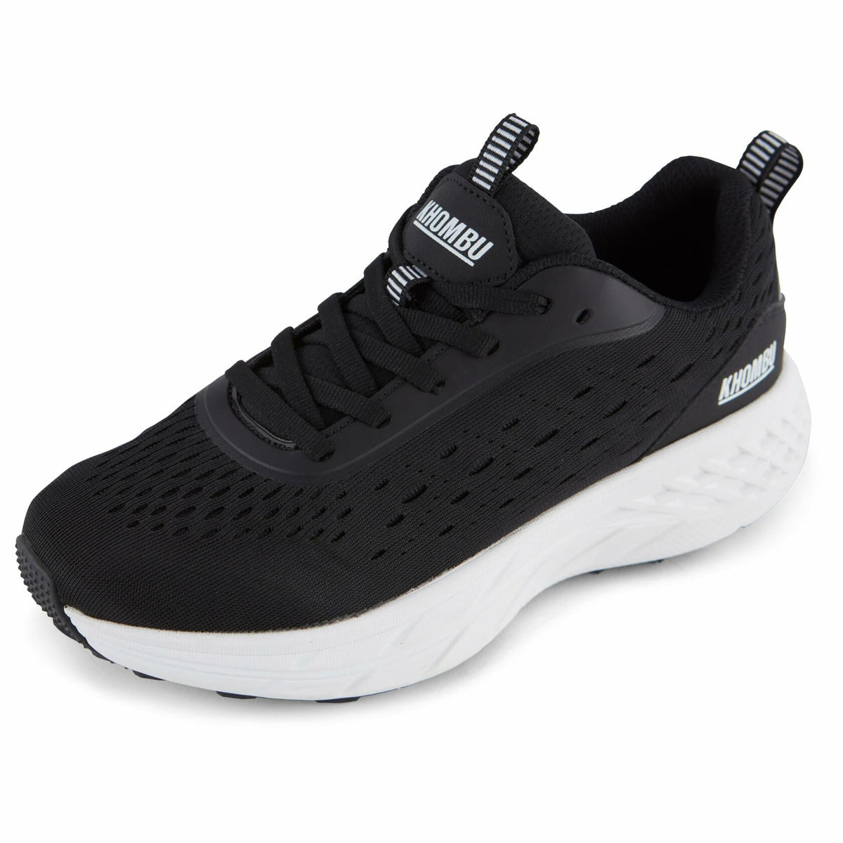 Khombu Women's Cohos Sneaker, Black/White, 9.5