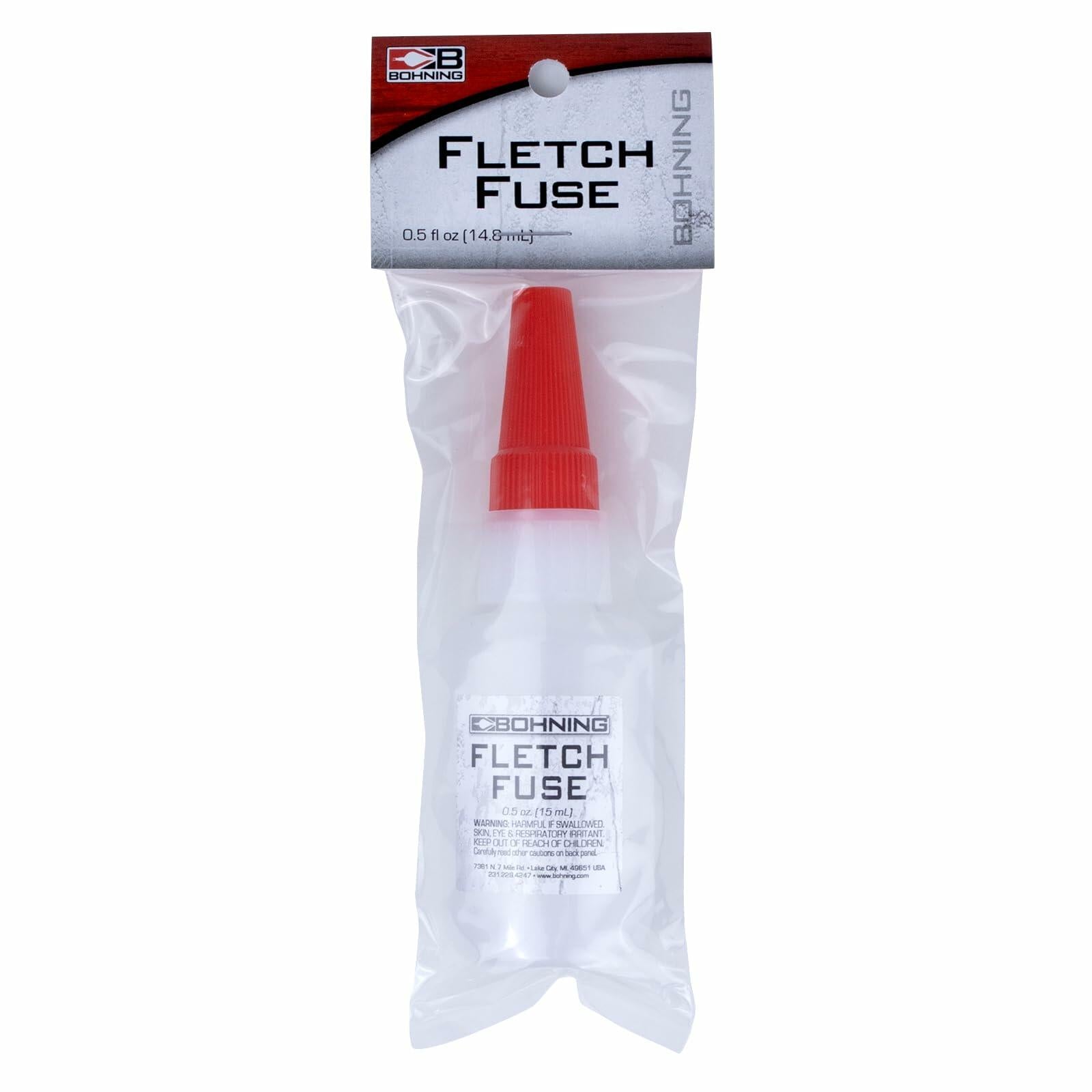 Bohning Fletch Fuse Instant Glue 1/2 oz Clear Adhesive for Archery